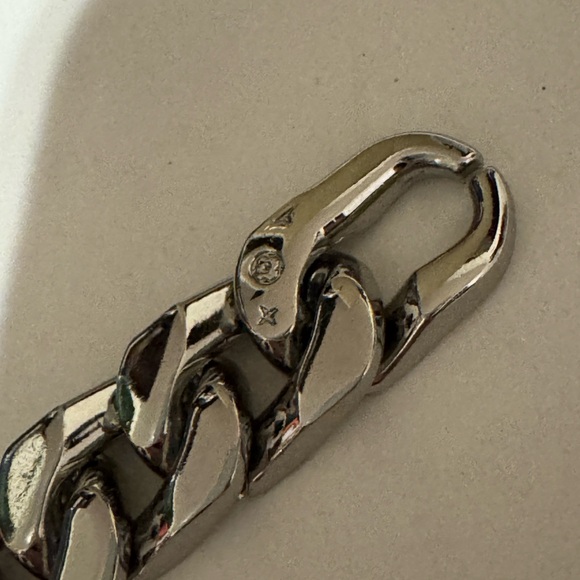 AUTHENTIC LOUIS VUITTON LV 18 CHAIN LINK CUBAN NECKLACE VIRGIL ABLOH MEN MP2770